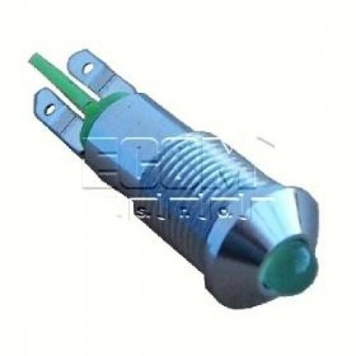 LED kontrolka SMQD06202, 12/14 V DC, IP67, zelená, otvor 6,2 mm