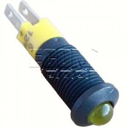 LED kontrolka SMRD08112, 12/14 V DC, žlutá, otvor 8,2 mm