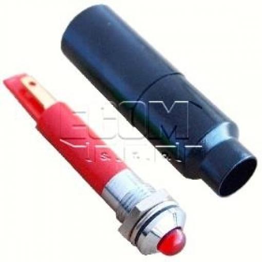 LED kontrolka SWQU08028, 230 V AC, IP67, červená, otvor 8,2 mm
