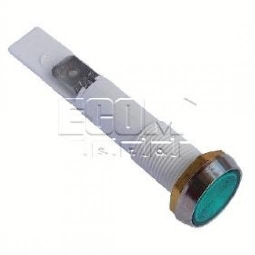 Kontrolka s doutnavkou C027500, 230 V AC, zelená, 10 mm