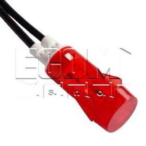 Kontrolka s doutnavkou L282000WR3, 230 V AC, červená, otvor 12 mm
