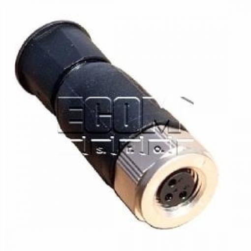 Průmyslová zásuvka M8, 3 piny, 3 A / 60 V, IP67, kabel 4/5,5 mm