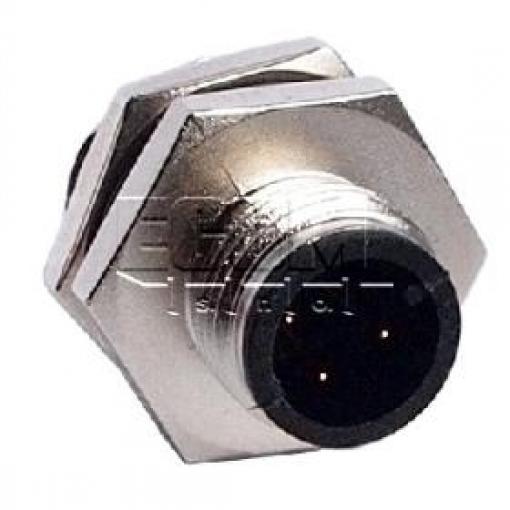 Průmyslová vidlice M12 LTW12-03PMMS-SH8001, 3 piny, 5 A, 250 V, IP68