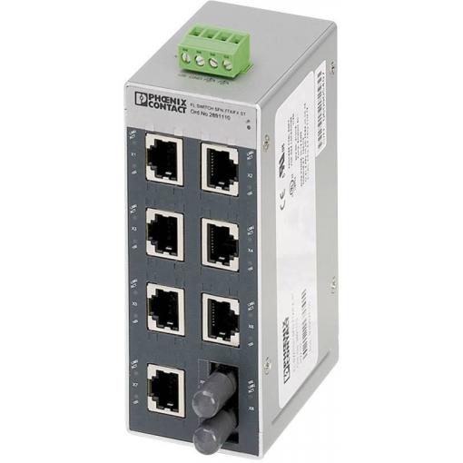 Ethernetový switch Phoenix Contact FL SWITCH SFN 7TX/FX ST (2891110), 190 mA