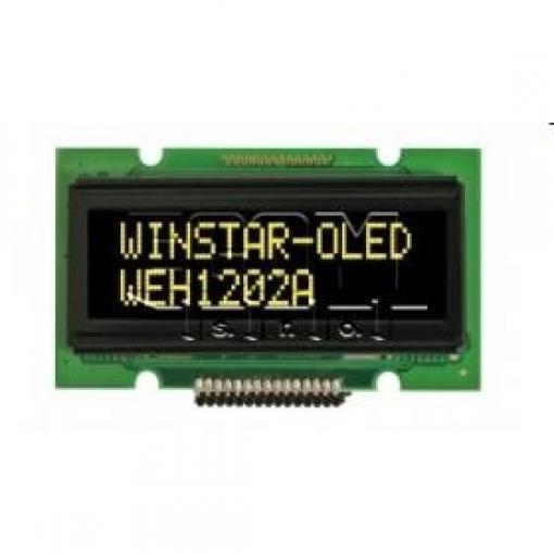 OLED znakový displej WEH001202ALPP3N00002, 2×12 znaků, 3,3 V