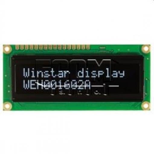 OLED znakový displej WEH001602AWPP5N00000, 2×16 znaků, 5 V