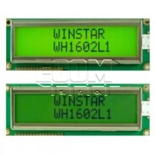 Znakový LCD displej WH1602L1-TMI-ET#, 2×16 znaků, bílé LED podsvícení