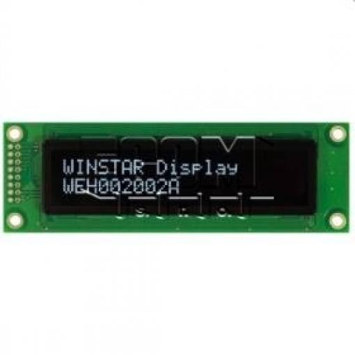 OLED znakový displej WEH002002ABPP5N00000, 2×20 znaků, modrý, 5 V