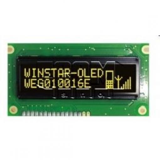 OLED grafický displej WEG010016ELPP5N00000, 100×16 px, žlutý