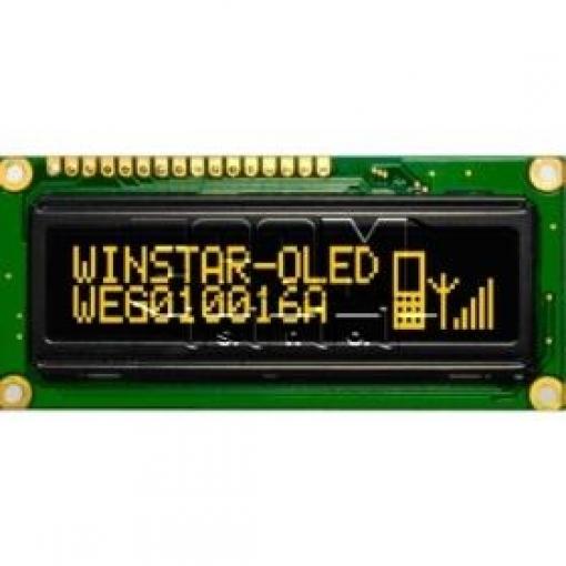 OLED grafický displej WEG010016ALPP5N00000, 100×16 px, žlutý