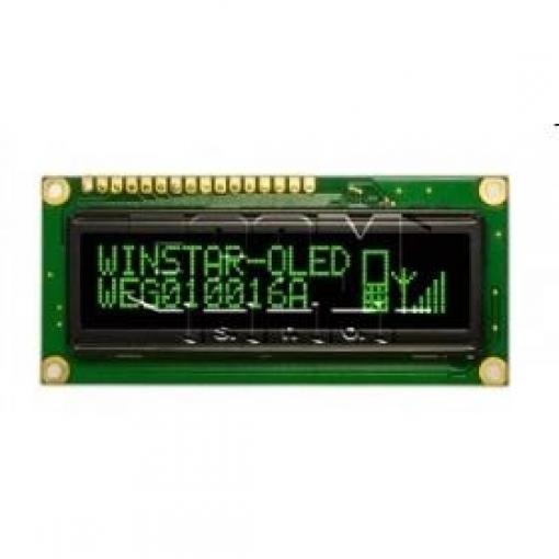 OLED grafický displej WEG010016AGPP5N00000, 100×16 px, zelený