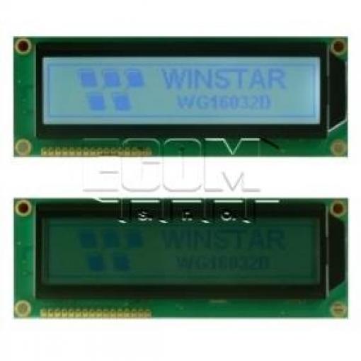 LCD grafický displej WG16032D3-YYH-V#T, 160×32 px, LED podsvícení