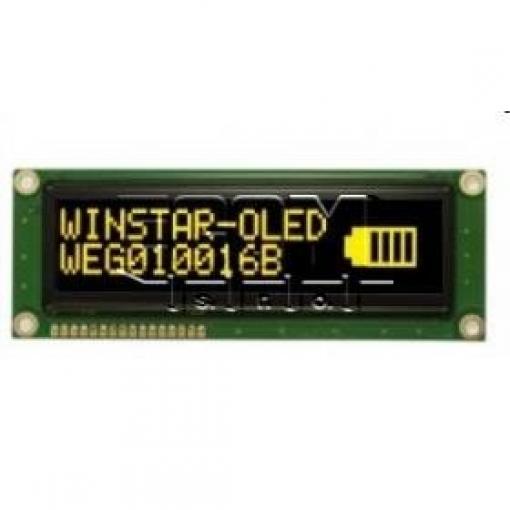 OLED grafický displej WEG010016BLPP5N00000, 100×16 px, žlutý
