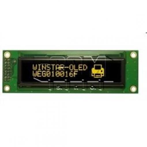 OLED grafický displej WEG010016FLPP5N00000, 100×16 px, žlutý