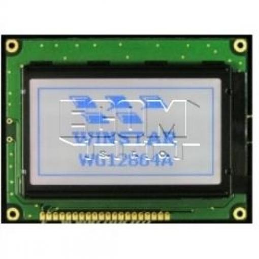 LCD grafický displej WG12864A-TMI-V#N, 128×64 px, STN modrý