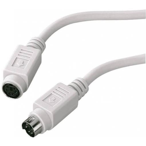 PS/2 prodlužovací kabel klávesnice / myš Digitus AK-590200-020-E, 2.00 m, šedá