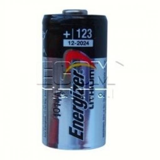Baterie lithiová CR123A, 3 V / 1,5 Ah, pouzdro 17 × 34,2 mm