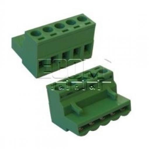 Svorkovnice zásuvka 2EDGP-5,00-05P-14-100A, 5 pólů, 320 V / 100 A, zelená
