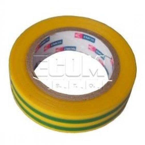 Izolační páska PVC 15 mm / 10 m, žluto-zelená, ANT
