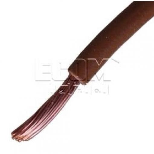Kabel H05V-K 1×0,5 mm², 1 m, hnědý