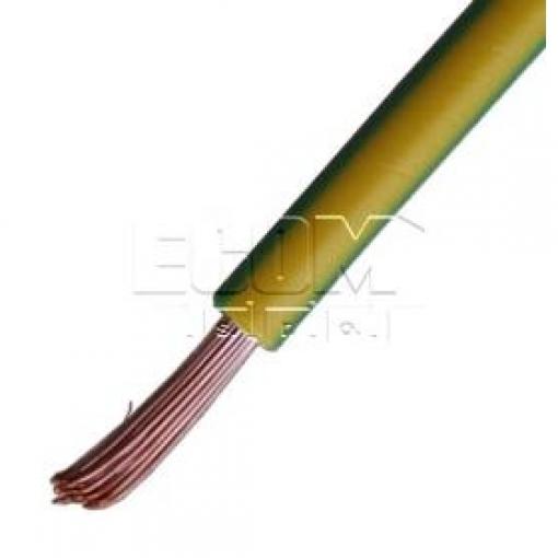 Kabel H07V-K 1,0 × 2,5 mm², 450 V, 80 °C, 1 m, zelený