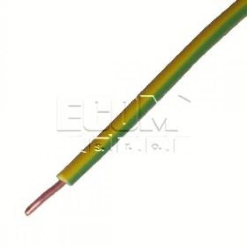 Kabel H05V-U 1×0,5 mm², 1 m, zelený
