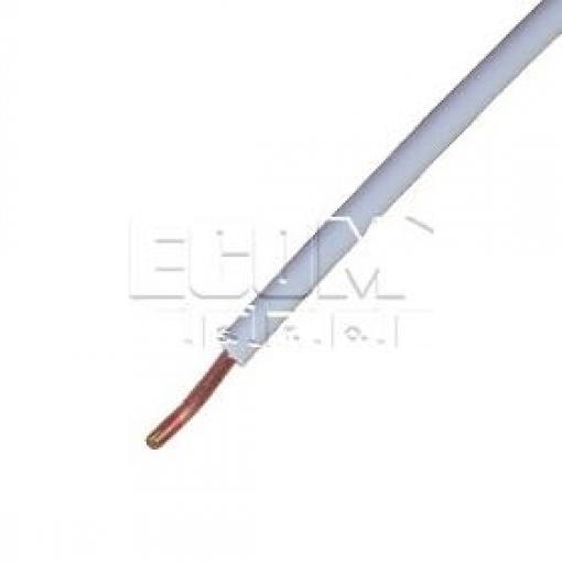 Kabel H05V-U 1×0,75 mm², 1 m, bílý