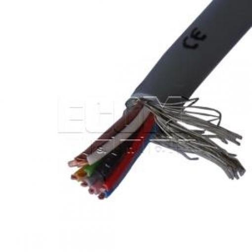 Kabel LIYCY 8×0,14 mm², 350 V, 80 °C, 1 m, šedý