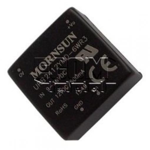 DC/DC měnič URB2412YMD-6WR3, 24 V → 12 V / 0,5 A, izolovaný