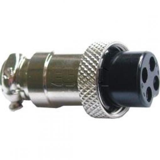 Zásuvka CANNON DS1110-4FB6, 4 póly, kovová