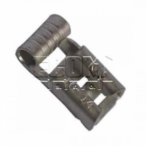 Faston zásuvka 4,75 × 0,8 mm, na kabel 1,5–2,5 mm², 90°