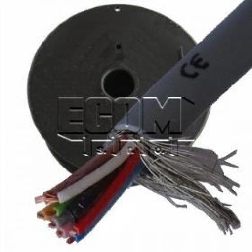 Kabel LIYCY 4×0,14 mm², 100 m, 350 V, PVC izolace