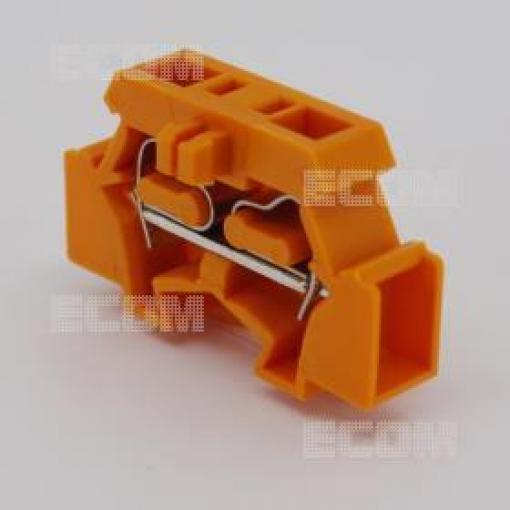 Svorka na DIN lištu WS2.5-DB-01P-15, oranžová
