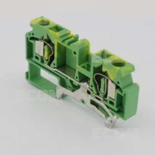 Svorka na DIN lištu WS6-PE-01P-1C-00A(H), žlutozelená