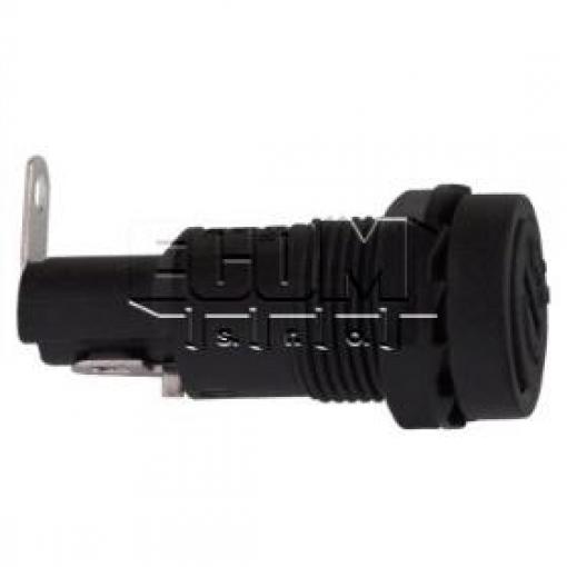 Pojistkový držák GBA-ZA11, panelový, 5×20 mm, 10 A