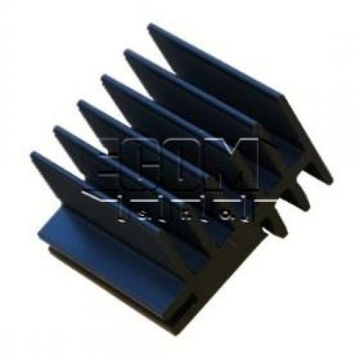 Hliníkový chladič SK481-37.5SA, 4,7 K/W, černý elox