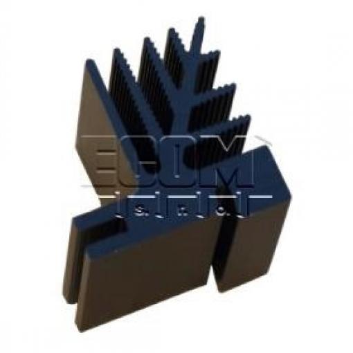 Hliníkový chladič SK482-37.5SA, 5,3 K/W, černý elox