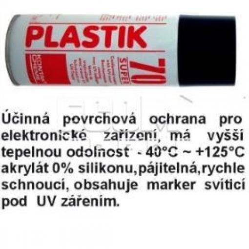 Akrylový lak Plastik 70 Super, 400 ml, průhledný
