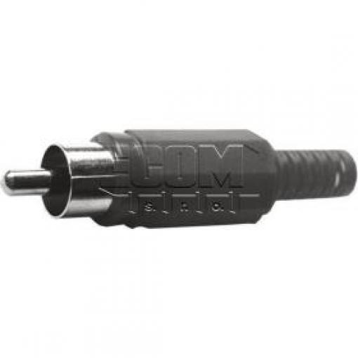 RCA vidlice (cinch) RCA100SW, černá, plastový kryt