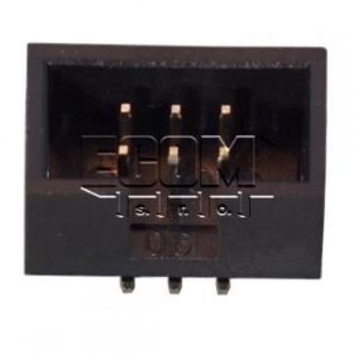 Vidlice dvouřadá DS1013-06MSIXA-B, 2×3, RM 2,54 mm, SMD