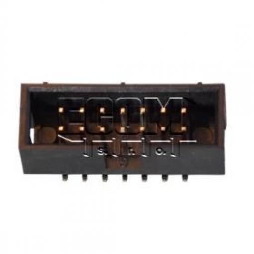 Vidlice dvouřadá DS1013-14MSIXA-B, 2×7, SMD, RM 2,54 mm