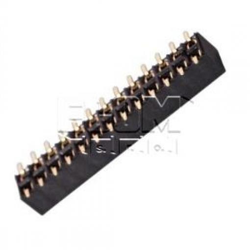 Dutinková lišta DS1023-15-2X13, 5,0 mm, 2řadá, SMD