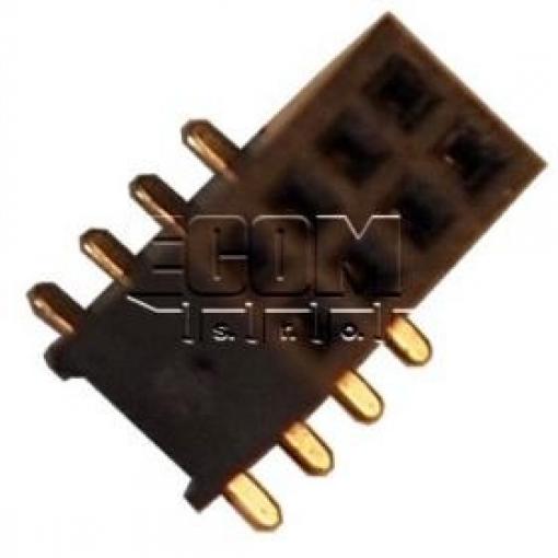 Dutinková lišta DS1065-05, 2×4 SMD, rozteč 1,27 mm