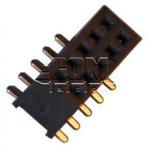 Dutinková lišta DS1065-05-2×5, 4,4 mm, 2řadá, SMD