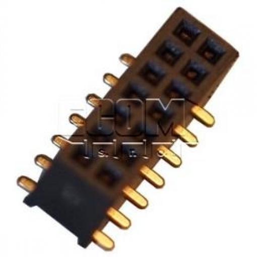 Dutinková lišta DS1065-05-2×7, 4,4 mm, 2řadá, SMD
