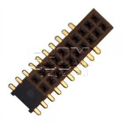 Dutinková lišta DS1065-05-2×10, 4,4 mm, 2řadá, SMD
