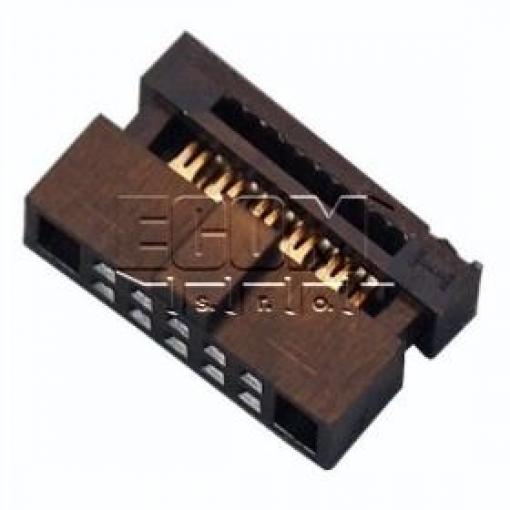 Zásuvka na plochý kabel DS1017-01-10NA8, 2×5 kontaktů, rozteč 1,27 mm