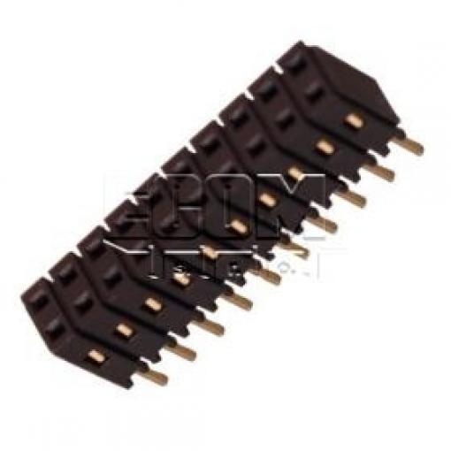 Dutinková lišta C2808-20BSGH00R, 2×10, 2,54 mm, Au