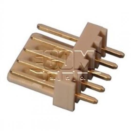 Vidlice jednořadá 1×5 WAF2600, rozteč 2,54 mm, Au, rovné vývody