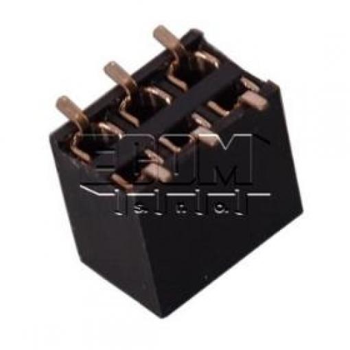 Dutinková lišta C2816-06BDGHNTR, 2×3, rozteč 2,54 mm, SMD